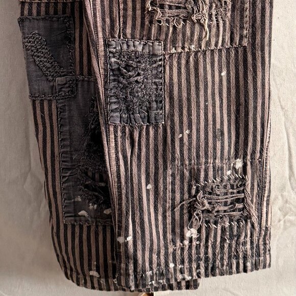 Magnolia Pearl Yarn Dyed Patchwork Striped Miners - Picture 6 of 16